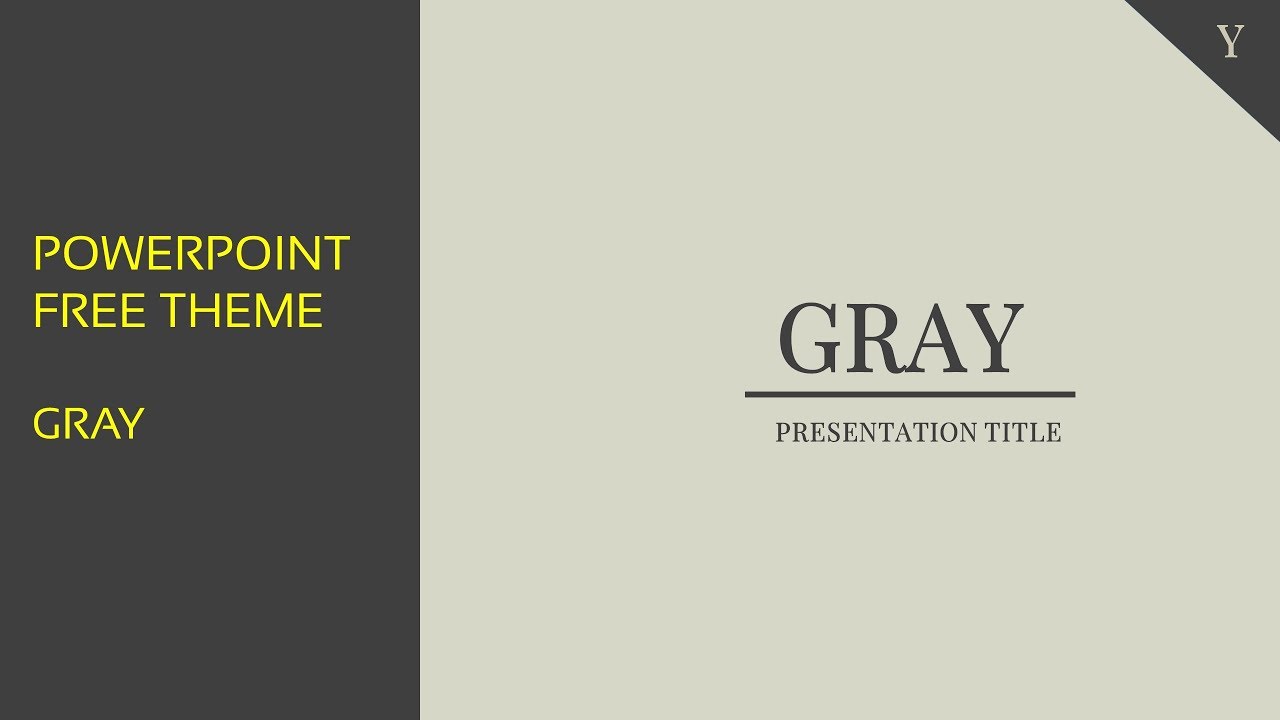 Gray Theme -   Free PowerPoint Template | Free Download