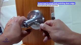 Schlage commercial handle removal