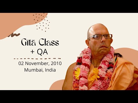 20101102 || Class (Bg.12.11) & Question and Answer Session || ISKCON Juhu, Mumbai, India