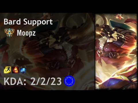 Bard Support vs Zilean - Moopz - EUW Challenger Patch 6.23