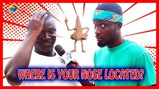 Where is your NOSE located?  Street Quiz  Funny Vi