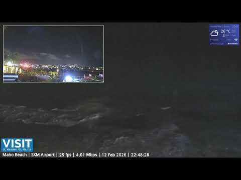 LIVE SXM Airport February 12 ✈️ -  Maho Beach Sint Maarten