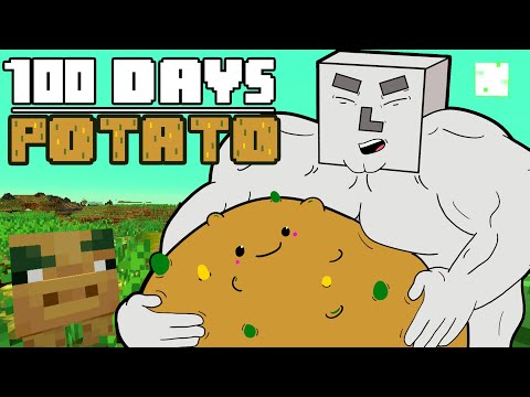 I Played Hardcore Minecraft in The Poisonous Potato Update for 100 Days And This is What Happened