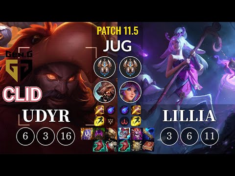 GEN Clid Udyr vs Lillia Jungle - KR Patch 11.5