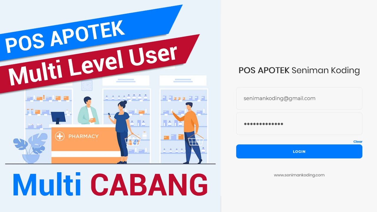 seniman koding, doni asrul afandi, doni afandi, Aplikasi POS APOTEK Multi Cabang - POS APOTEK Seniman Koding