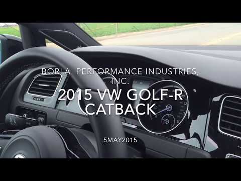 2015-2017 VW Golf R Exhaust System Sound - Borla S-Type - Catback