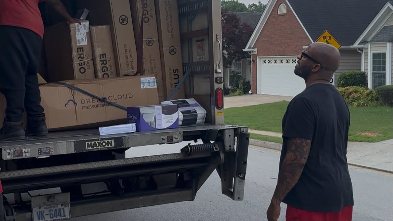 Larry’s dream bed delivers to the house while Bethany is still gone