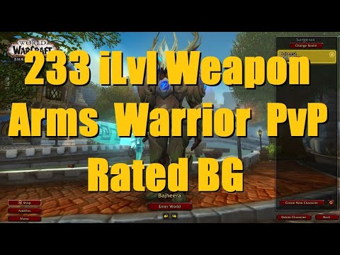 233 iLvl 2-Hander Arms Warrior 13-KB RBG (~2200 MMR) - WoW Shadowlands 9.0 Warrior PvP