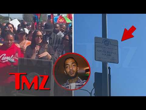 Lauren London's Emotional Tribute to Nipsey Hussle as LA Dedicates Intersection to Him | TMZ
