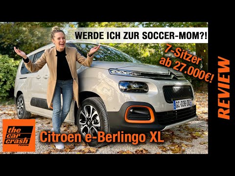 Citroen e-Berlingo XL (2022) Wird Jessi zur Soccer-Mom?! 😲 Fahrbericht | Review | Test | 7-Sitzer