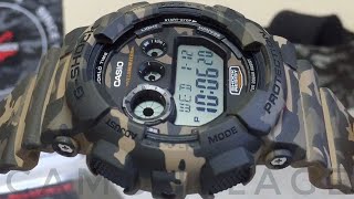Casio G-Shock GD-120CM-5JR Camouflage series watch unboxing & review