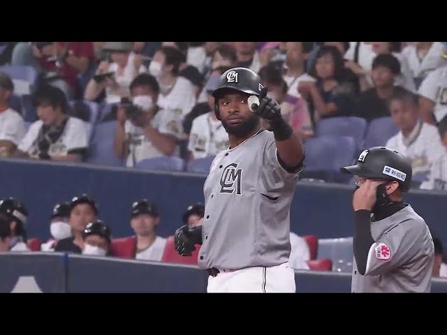 【3回表】チャンスできっちりタイムリー!! マリーンズ・ポランコの一打で追加点を挙げる!! 2023年7月12日 オリックス・バファローズ 対 千葉ロッテマリーンズ