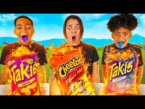 LAST TO STOP EATING SPICY FOOD WINS | The Prince Family Clubhouse