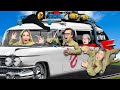 24 Hours In Real Ghostbuster Car To Rescue Best Friend Giant Influencer Taste Test Challenge