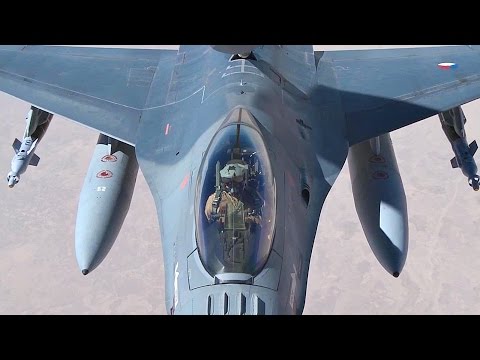 USAF KC-135 Air Refueling Mission With Dutch Air Force F-16