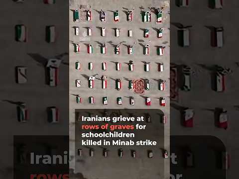 Iranians grieve for killed schoolchildren 40 days after Minab strike