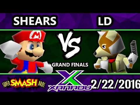 S@X 138 - Shears (Samus, Mario) Vs. LD (Fox) SSB64 Grand Finals - Super Smash Bros