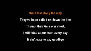Kenny Chesney -  It&#39;s Never Easy To Say Goodbye - clay wood karaoke