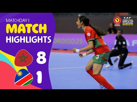 Morocco 8-1 Namibia | WAFCON Futsal 2025 | Matchday 1