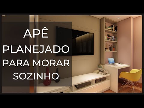 LAYOUT de APARTAMENTO para QUEM PLANEJA MORAR SOZINHO