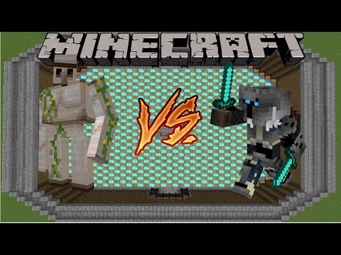 IRON GOLEM VS POPULARMMOS - MINECRAFT 1.12.2 (MOB BATTLE)