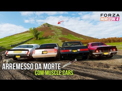 FORZA HORIZON 4 - ARREMESSO DA MORTE DE MUSCLE CAR COM TURCÃO!!