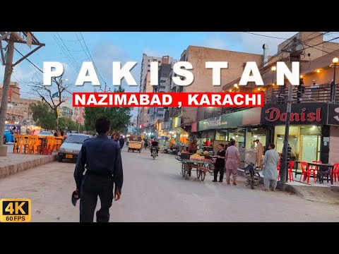 Nazimabad Block L & H Walking Tour | Karachi, Pakistan | Full Mooni Vlogs | 4K UHD