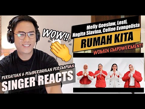 Melly Goeslaw, Lesti, Nagita Slavina, Celine Evangelista - Rumah Kita | Music Video | REACTION