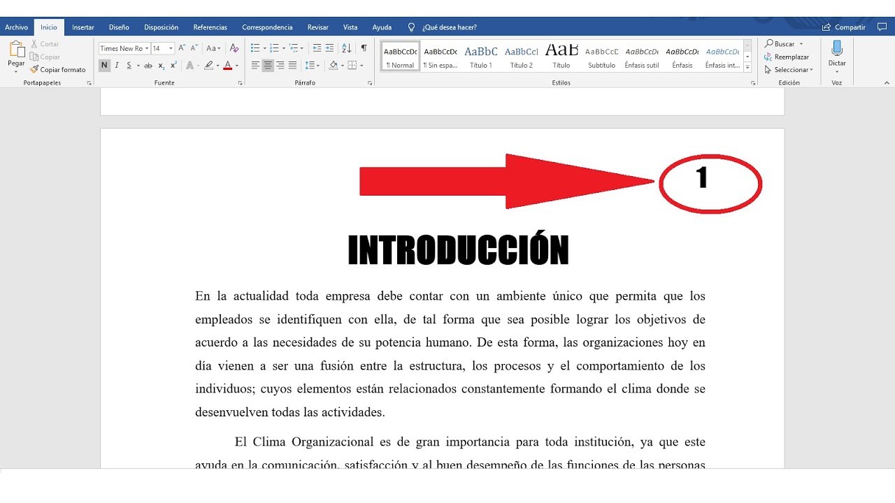 CÓMO NUMERAR LAS PÁGINAS EN WORD | NORMAS APA 6° EDICIÓN