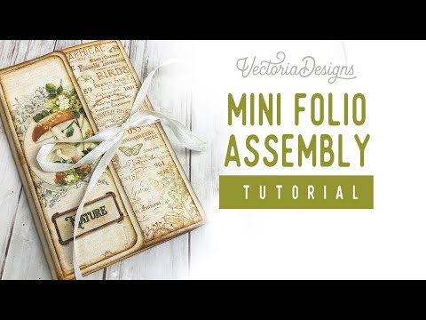 Mini Folio Assembly Tutorial / Back to Nature Mini Project Tutorial