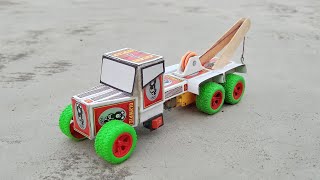 how to make matchbox truck at home - diy mini tow 