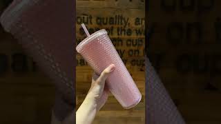 Starbucks China Sakura Pink Glitter Studded Cup 710ml / 24oz