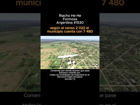 Riacho He He, Formosa desde el Microsoft Flight Simulator #riachohehe #formosa #msfs #argentina