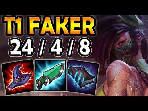 T1 Faker AKALI vs ORIANNA [ MID ] Ranked Korea ✔️