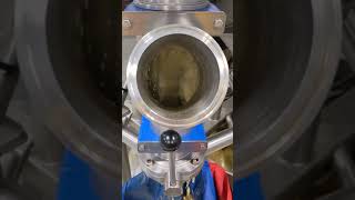 Bubble Hash Draining out of Separator