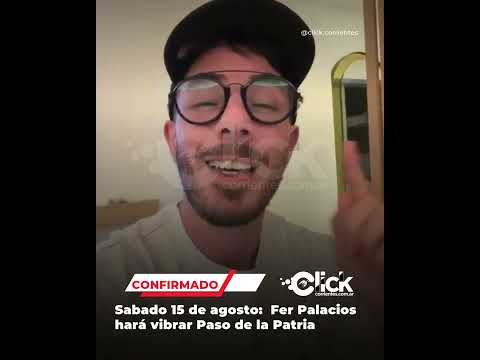 Fer Palacios llega a la Fiesta del Dorado y promete una noche inolvidable #corrientes