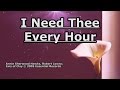 I Need Thee Every Hour - Jars of Clay - Lyrics