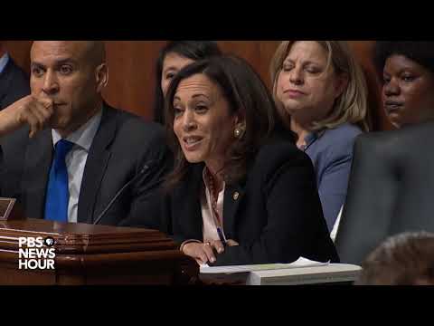 觀看：參議員卡馬拉-哈里斯對司法部長巴爾的全面質詢。 (WATCH: Sen. Kamala Harris's full questioning of Attorney General Barr)