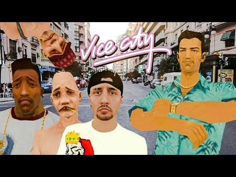 Cj y sus amigos se pierden en Vice City parte 2 - GTA San Andreas Loquendo.