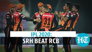 IPL 2020: Sunrisers Hyderabad beat Royal Challengers Bangalore by 5 wickets