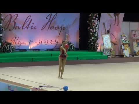 Veronika Hudis AZE ball Baltic Hoop 2019