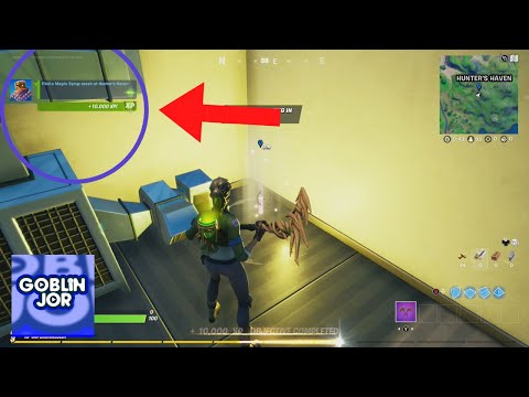 Easiest Way to Find a Maple Syrup Stash at Hunter's Haven | Fortnite Quick Challenge