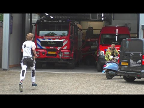 [VOLLEDIGE OPKOMST + UITRUK] Brandweer Lunteren onderweg naar een geraakte gasleiding