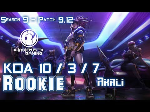 IG Rookie AKALI vs NEEKO Mid - Patch 9.12 KR Ranked