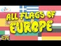 Flags of Europe Learning Video for Kids, Children ...