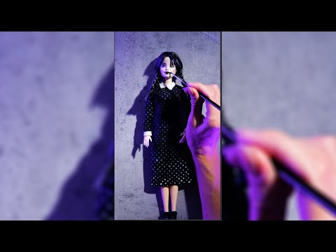 , title : 'I changed my doll into Wednesday character! #short'