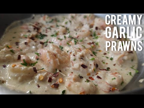 Creamy Garlic Prawns Recipe | Easy & Delicious Seafood Dish | Prawn Starters