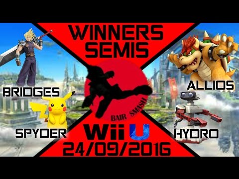 Bair Smash 6 Doubles Winners Semis- Bridges & Spyder Vs. BS// Allios & Hydro - Smash Wii U