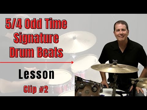 5/4 Odd Time Signature Drum Beats - Drum Lesson 2 - #shorts