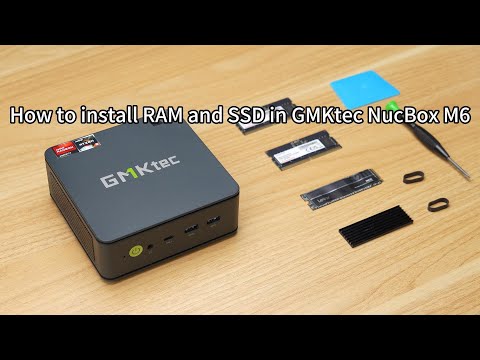 How to install RAM and SSD in GMKtec NucBox M6 #minipc #tutorial #howto #diy #computer #PC #gamingpc